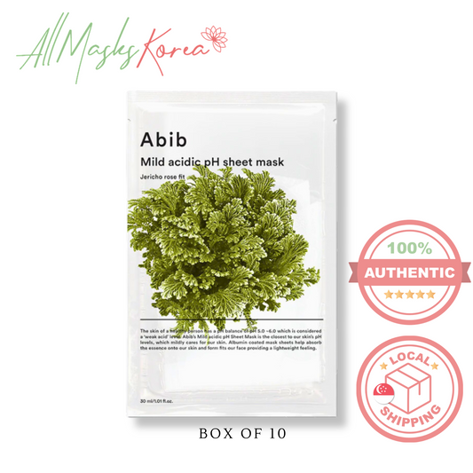 Abib Mild acidic pH sheet mask Jericho Rose Fit