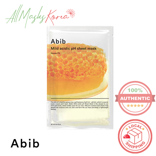 Abib Mild acidic pH sheet mask Honey fit