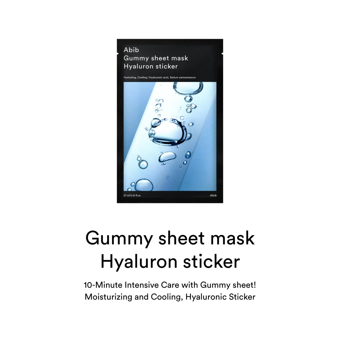 Abib Gummy sheet mask Hyaluron sticker