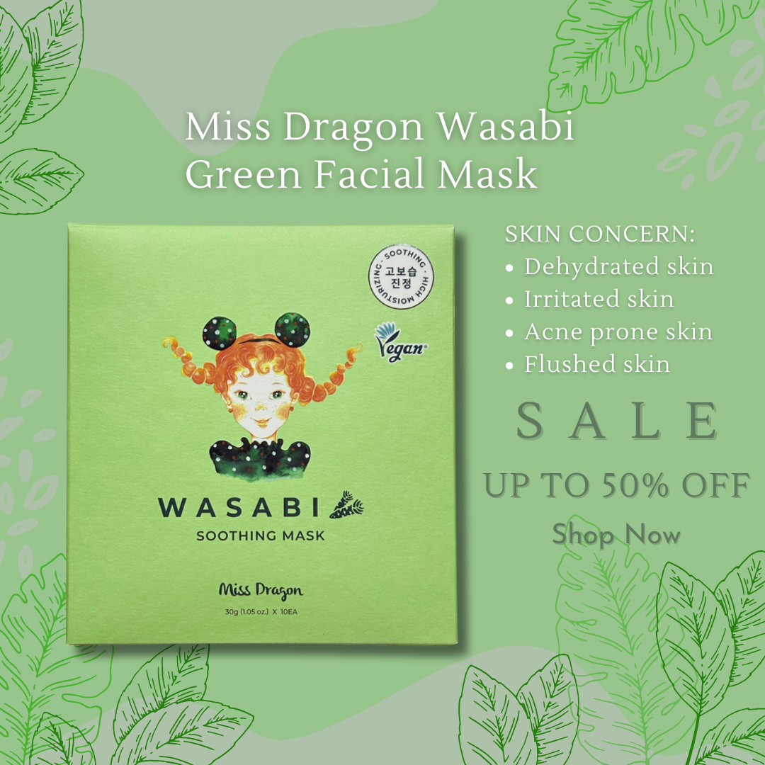 Miss Dragon Wasabi Green Facial Mask (Expiry 10/2024)