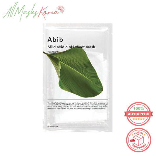 Abib Mild acidic pH sheet mask Heartleaf Fit