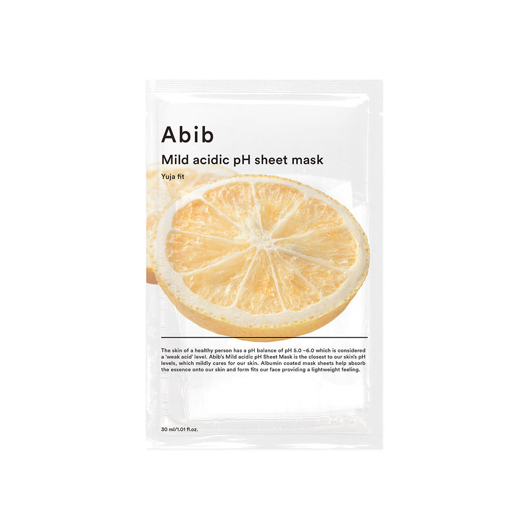 Abib Mild acidic pH sheet mask Yuja Fit