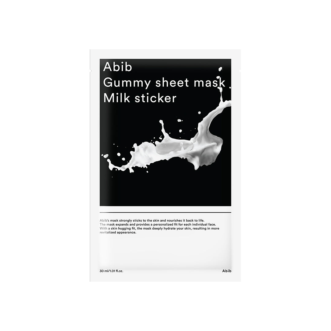 Abib Gummy sheet mask Milk Sticker