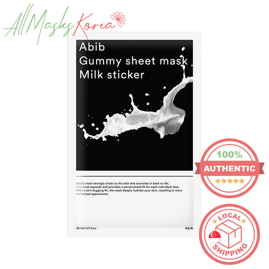 Abib Gummy sheet mask Milk Sticker