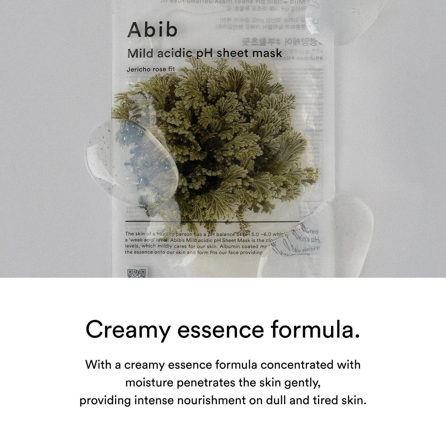 Abib Mild acidic pH sheet mask Jericho Rose Fit