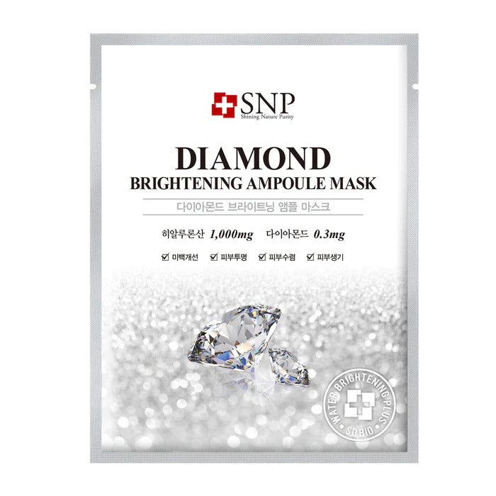 SNP Diamond Shining Moisture Ampoule Sheet Mask